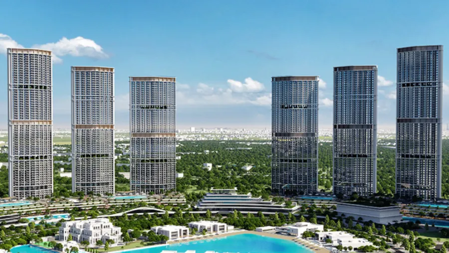 Stylish 1.5BR with Lagoon Views | Sobha Skyvue | AED 2.29M | Storage + Powder Room