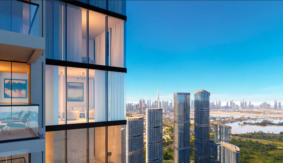 Stylish 1.5BR with Lagoon Views | Sobha Skyvue | AED 2.29M | Storage + Powder Room
