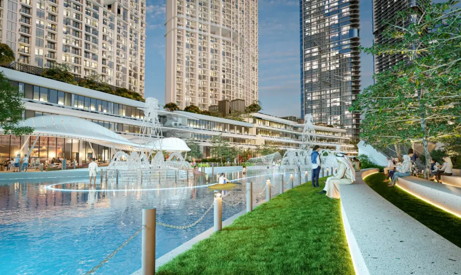 1BR Type A | Lagoon & Community View | 58.82 m² | AED 1.595M | Skyvue Solair